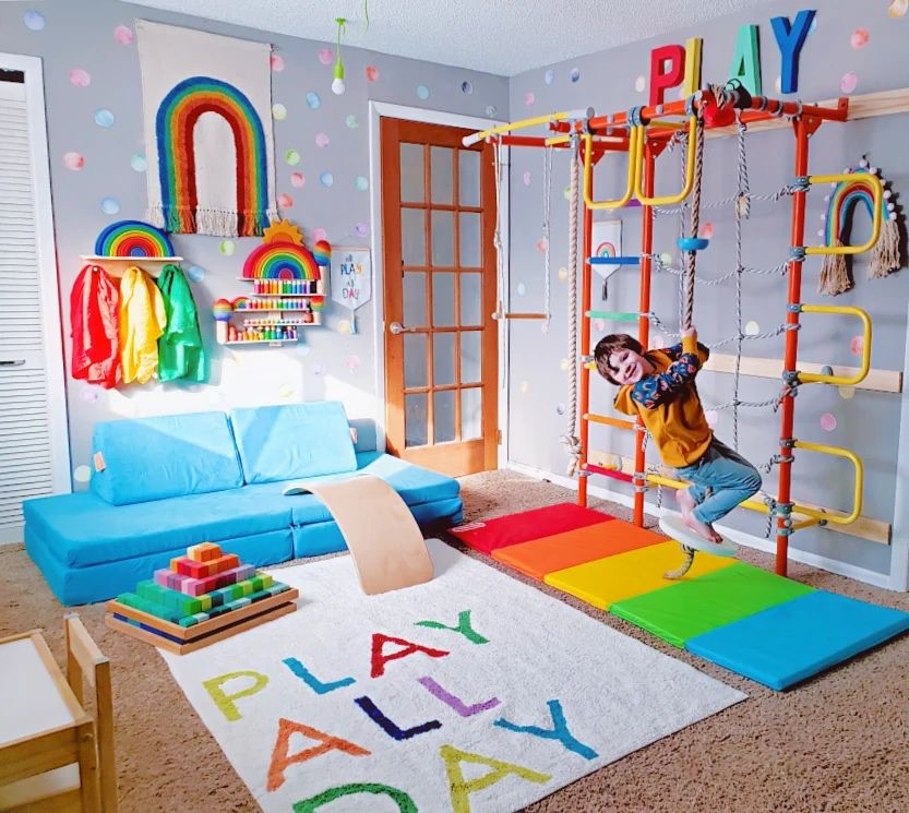 Indoor play gym, kids play gym, jungle gym, home play gym, Indoor play gym for toddlers, sensory play gym, best indoor play gym, DIY Indoor play gym