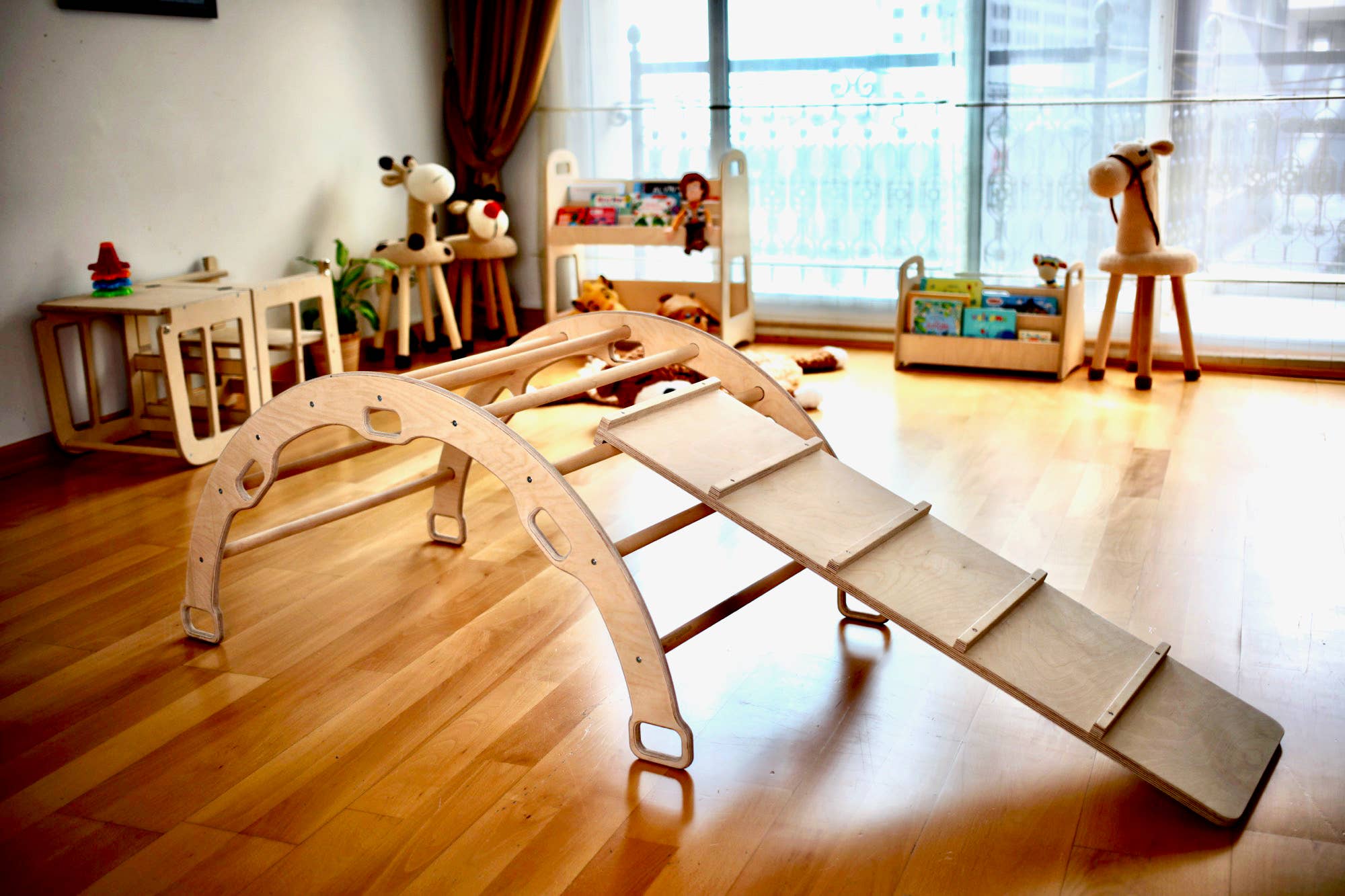 2 Size Montessori Baby Play Climber Set For Toddler