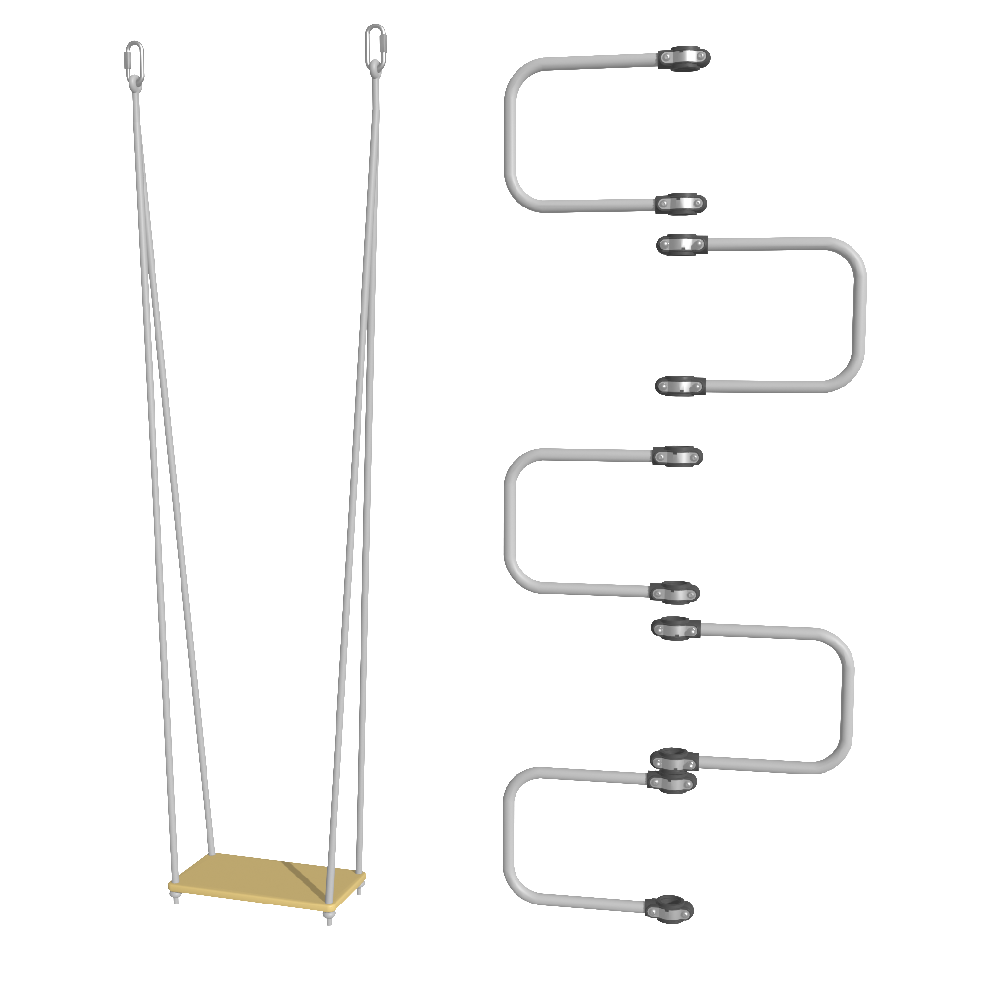 Curved Ladder & Classic Swing