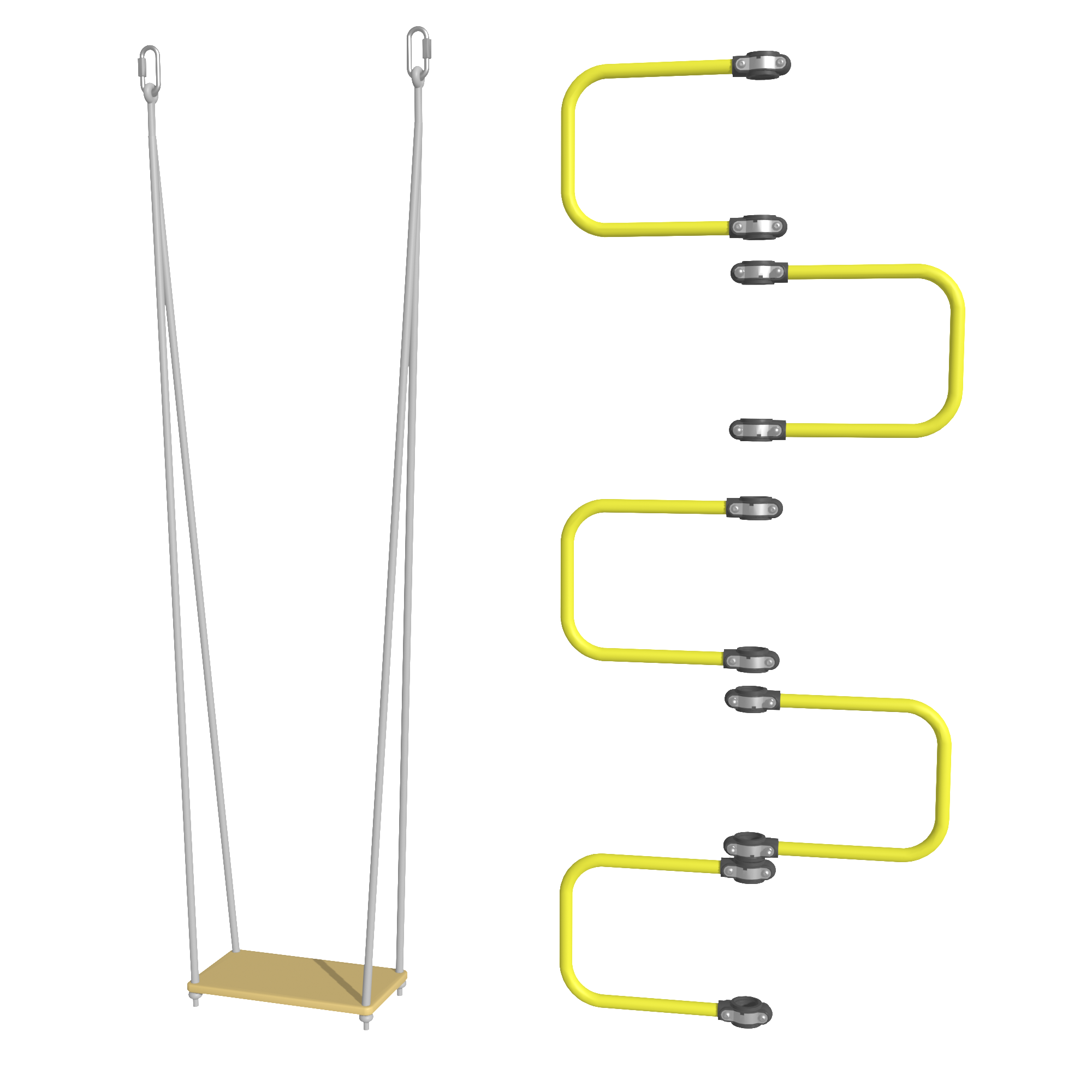 Curved Ladder & Classic Swing