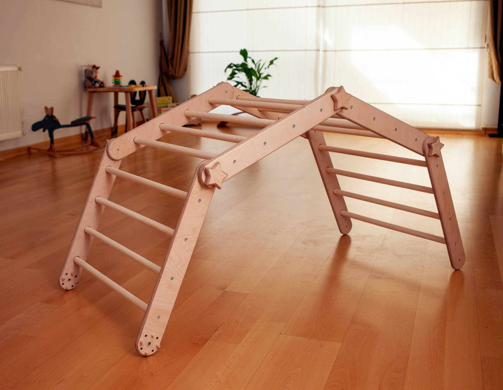 Transformable Indoor Climbing Set For Toddler, Swedish Ladder