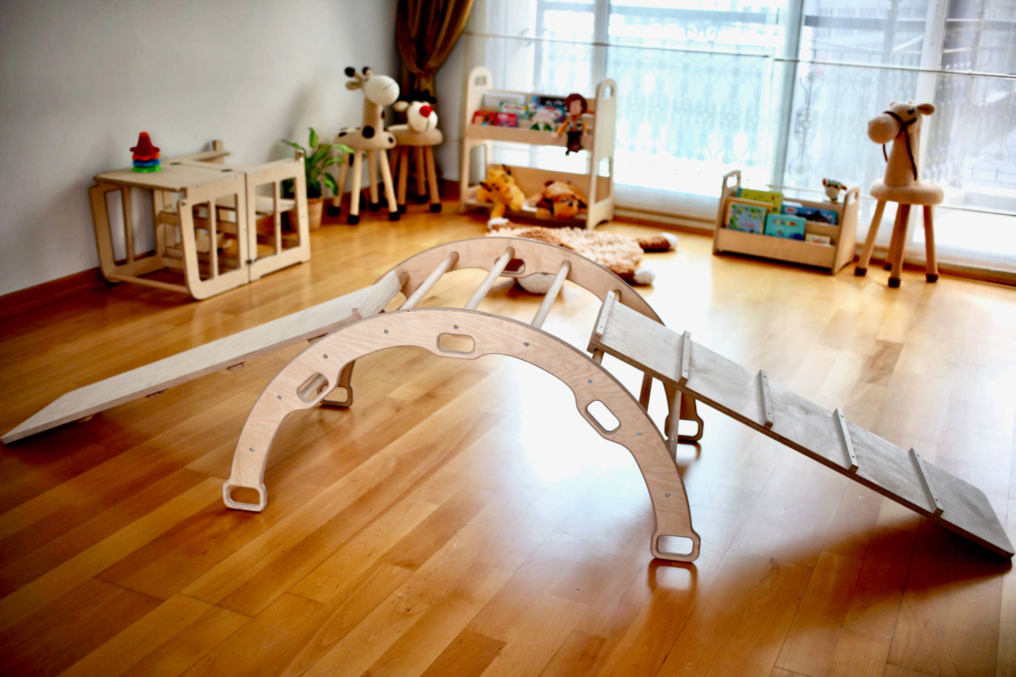 2 Size Montessori Baby Play Climber Set For Toddler