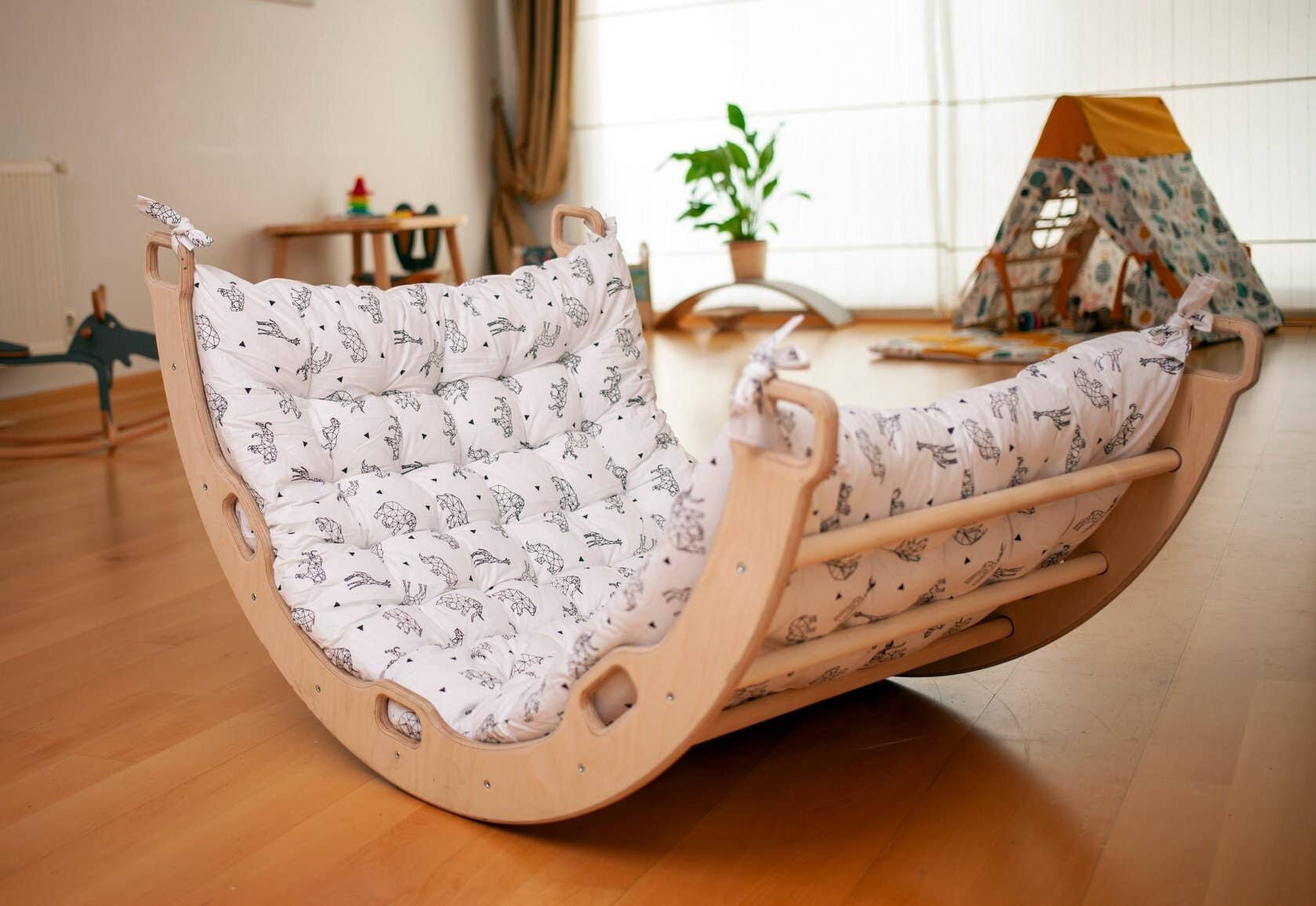 2 Size Montessori Baby Play Climber Set For Toddler
