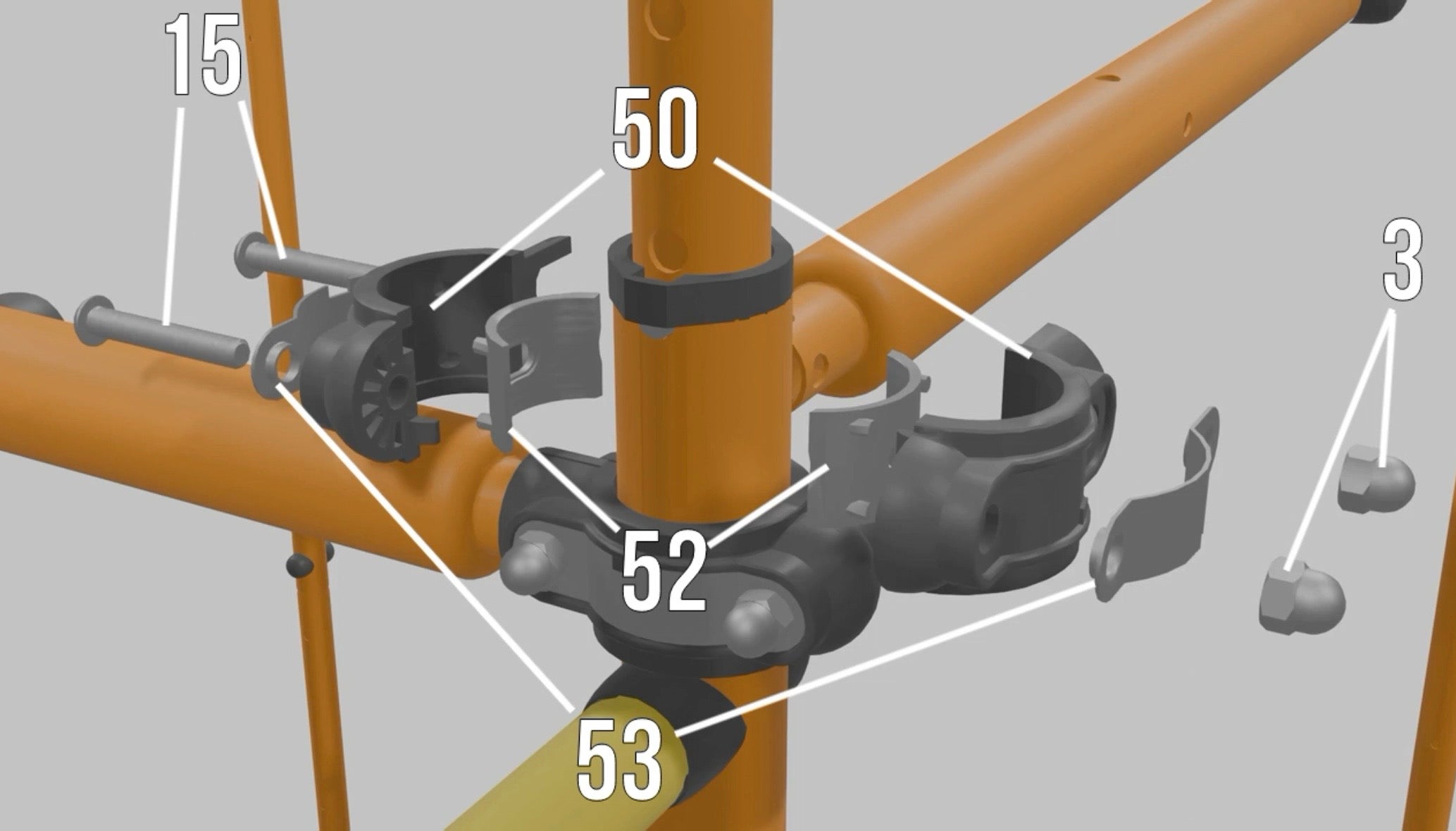 RP: Kit #2 Cross Bars Clamps