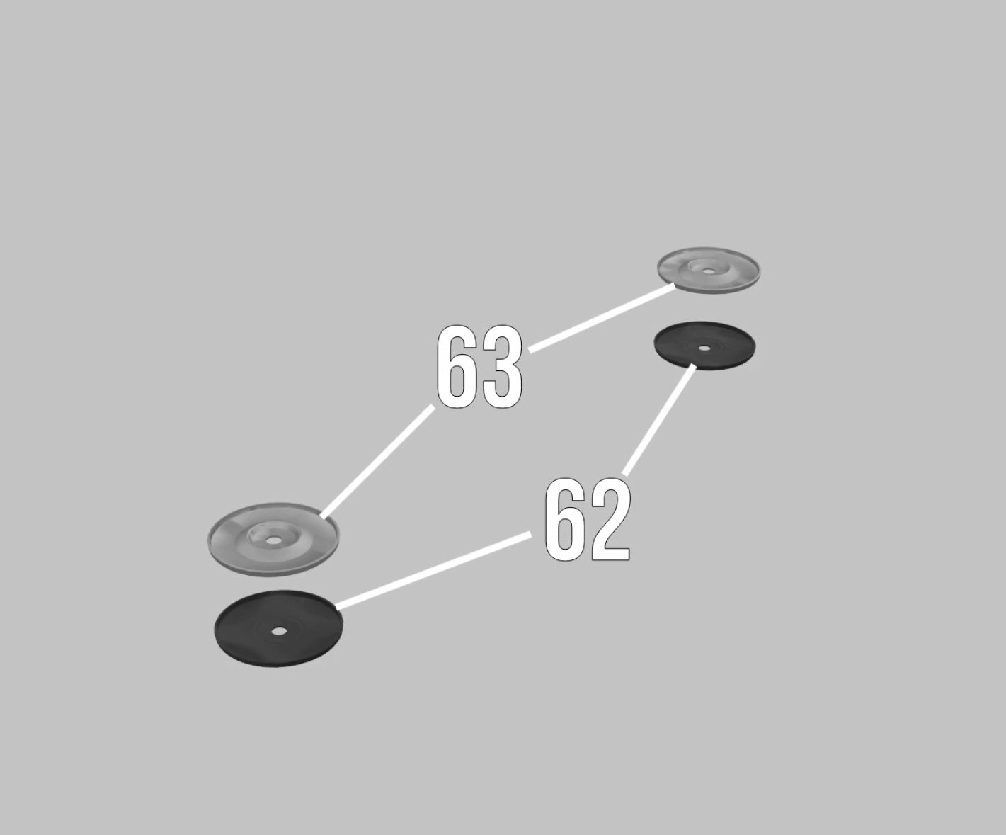 RP: Kit #8 Round Gasket #62 & Foot Plate #63