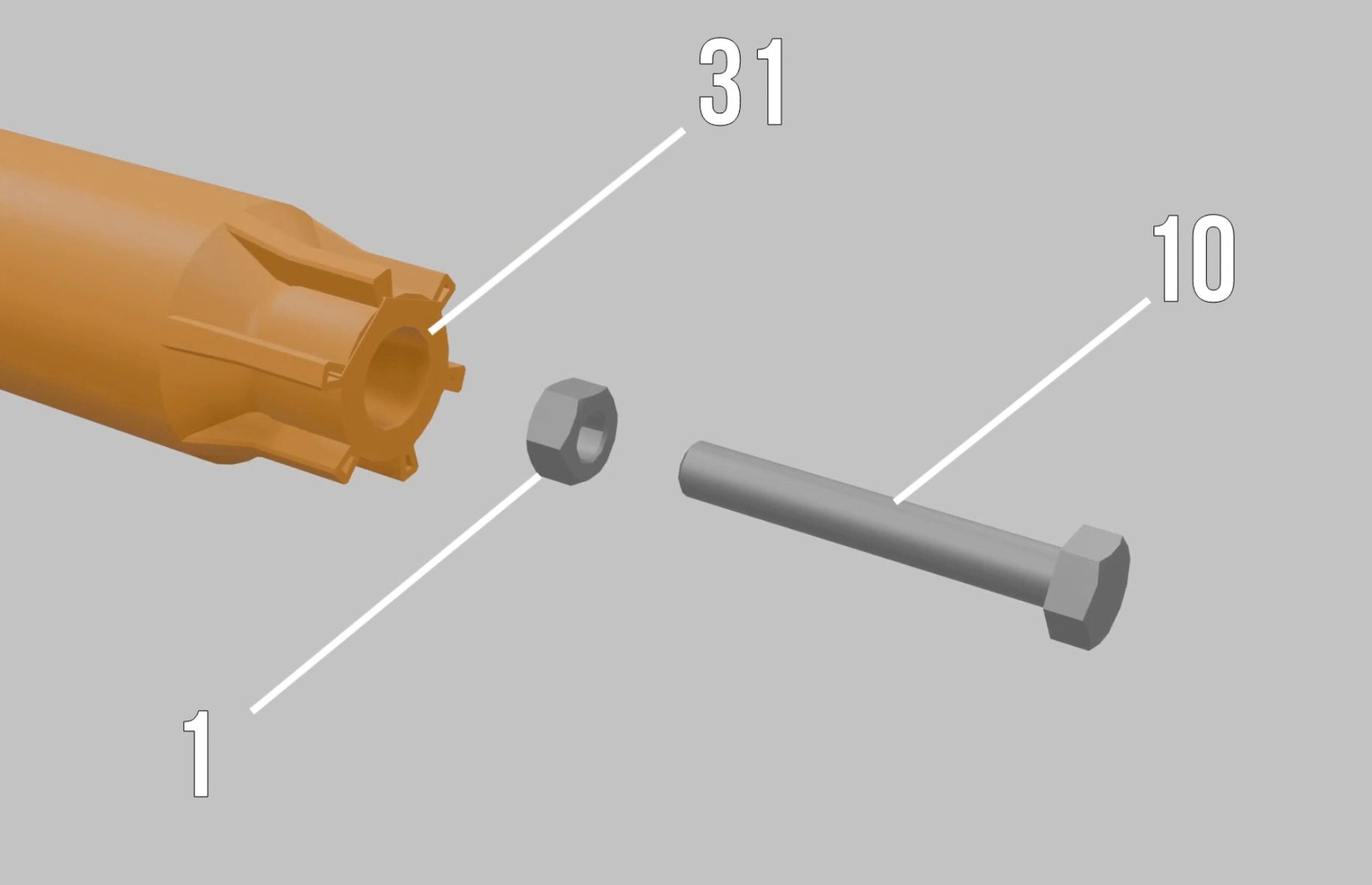 RP: Kit #5 Expansion Bolt #10 + Nut #1