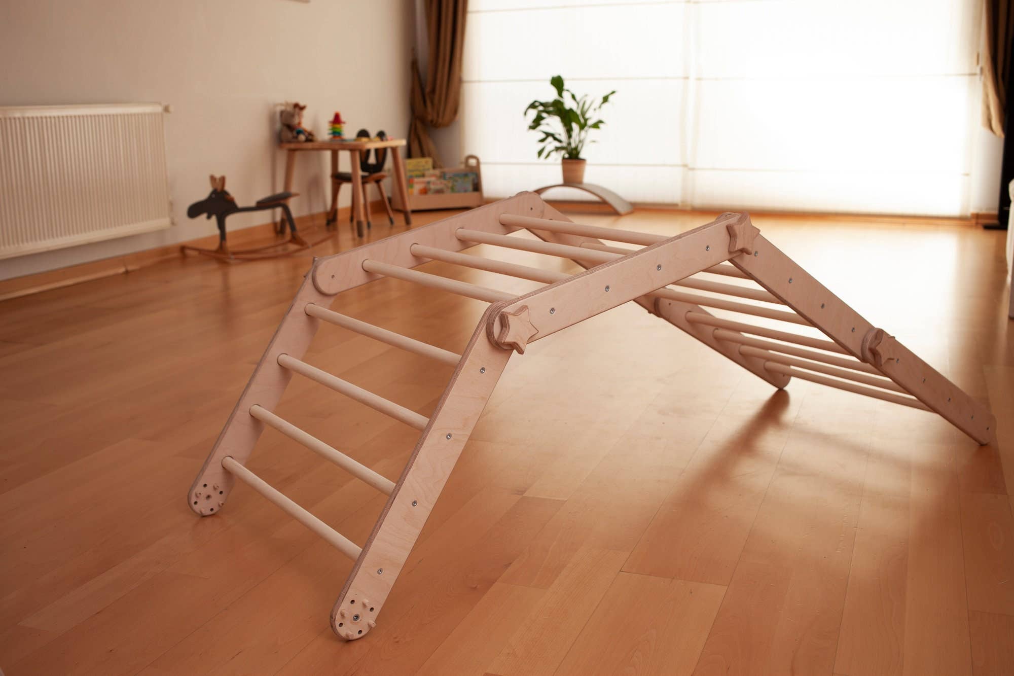 Transformable Indoor Climbing Set For Toddler, Swedish Ladder