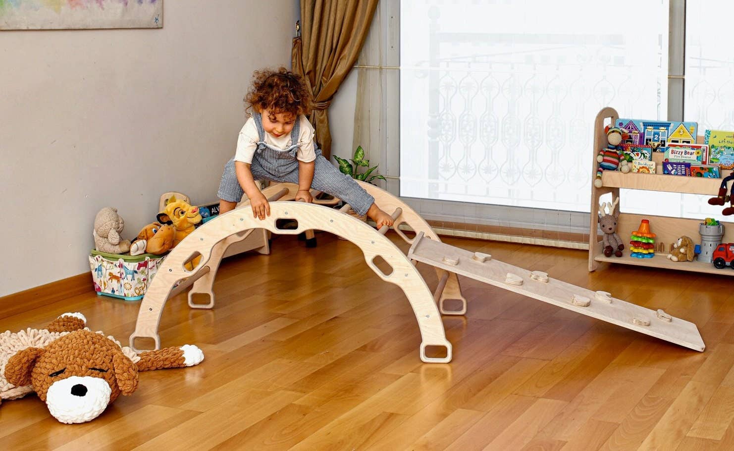 2 Size Montessori Baby Play Climber Set For Toddler