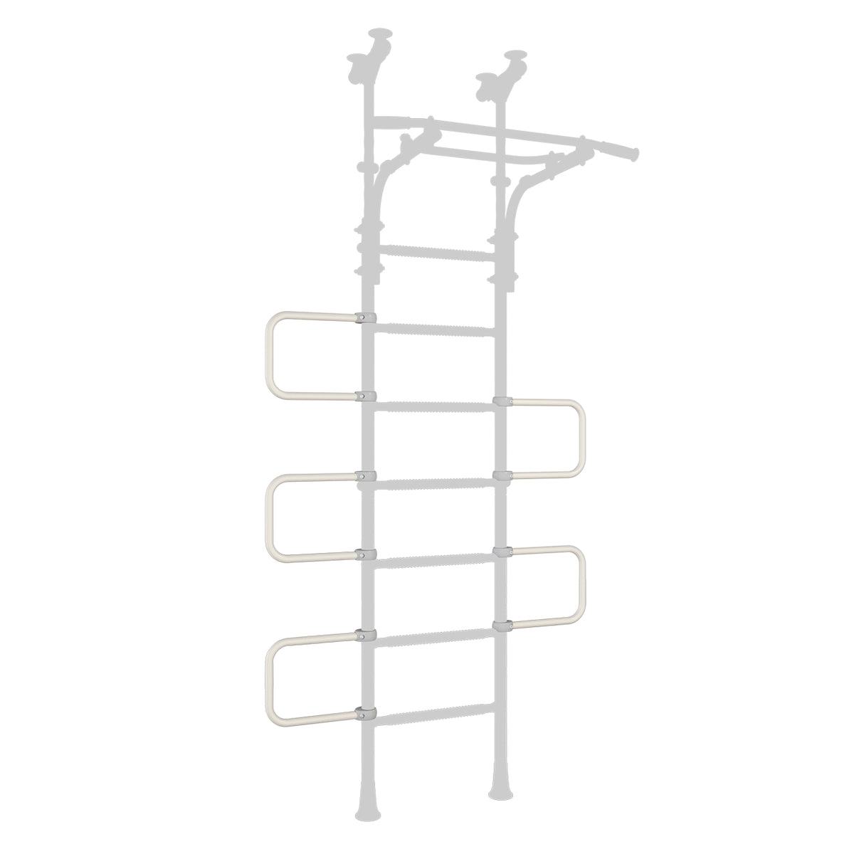 Gray Curved Ladder for indoor play gym- Brainrich Kids