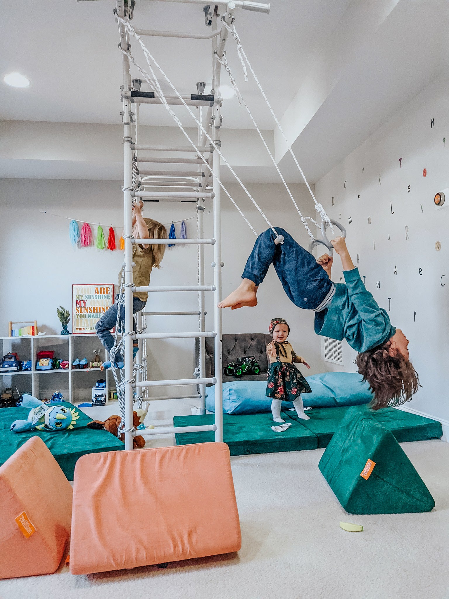 Design your home play gym unique for your space!