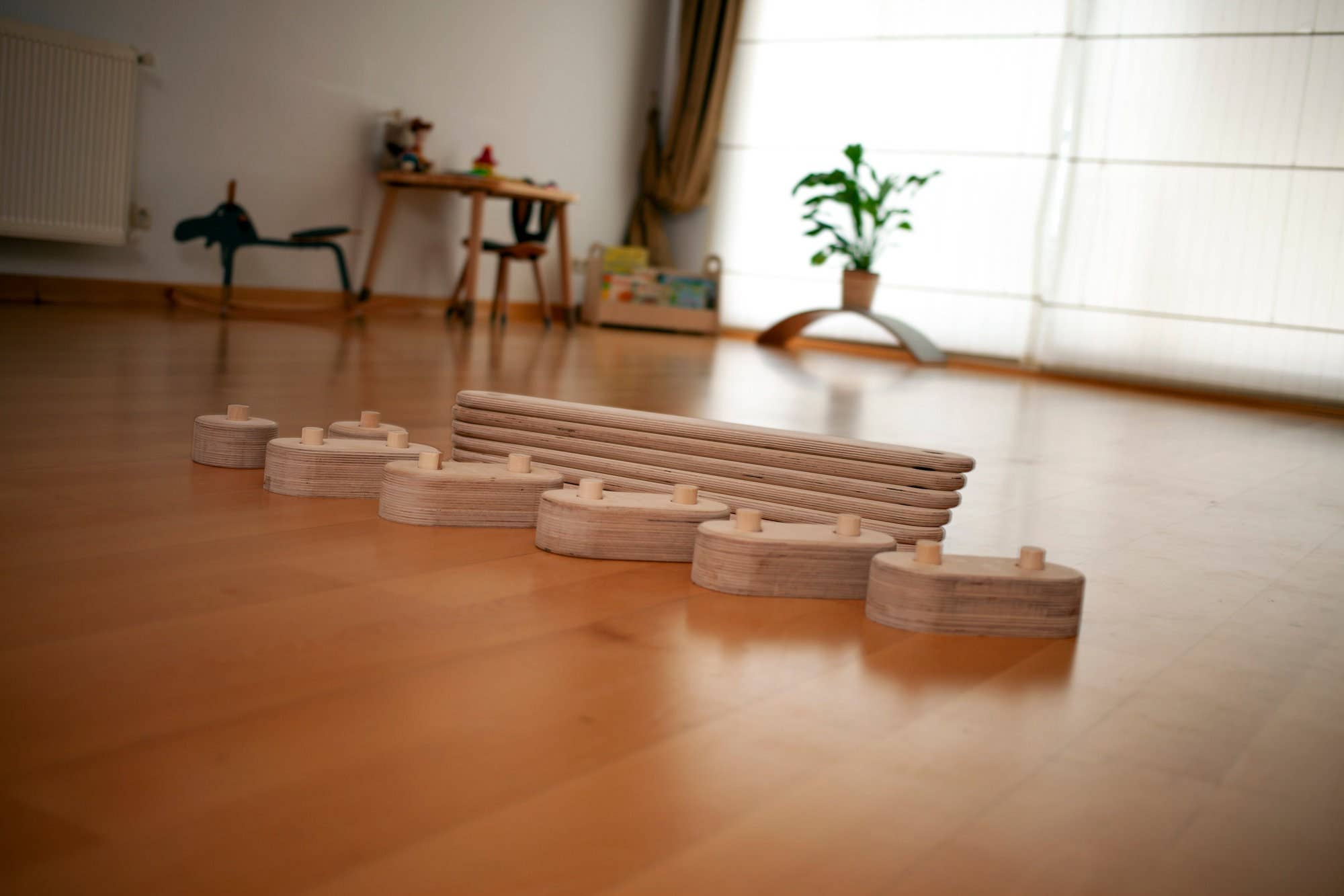 Stepping Stones and Balance Beam Set For Kids