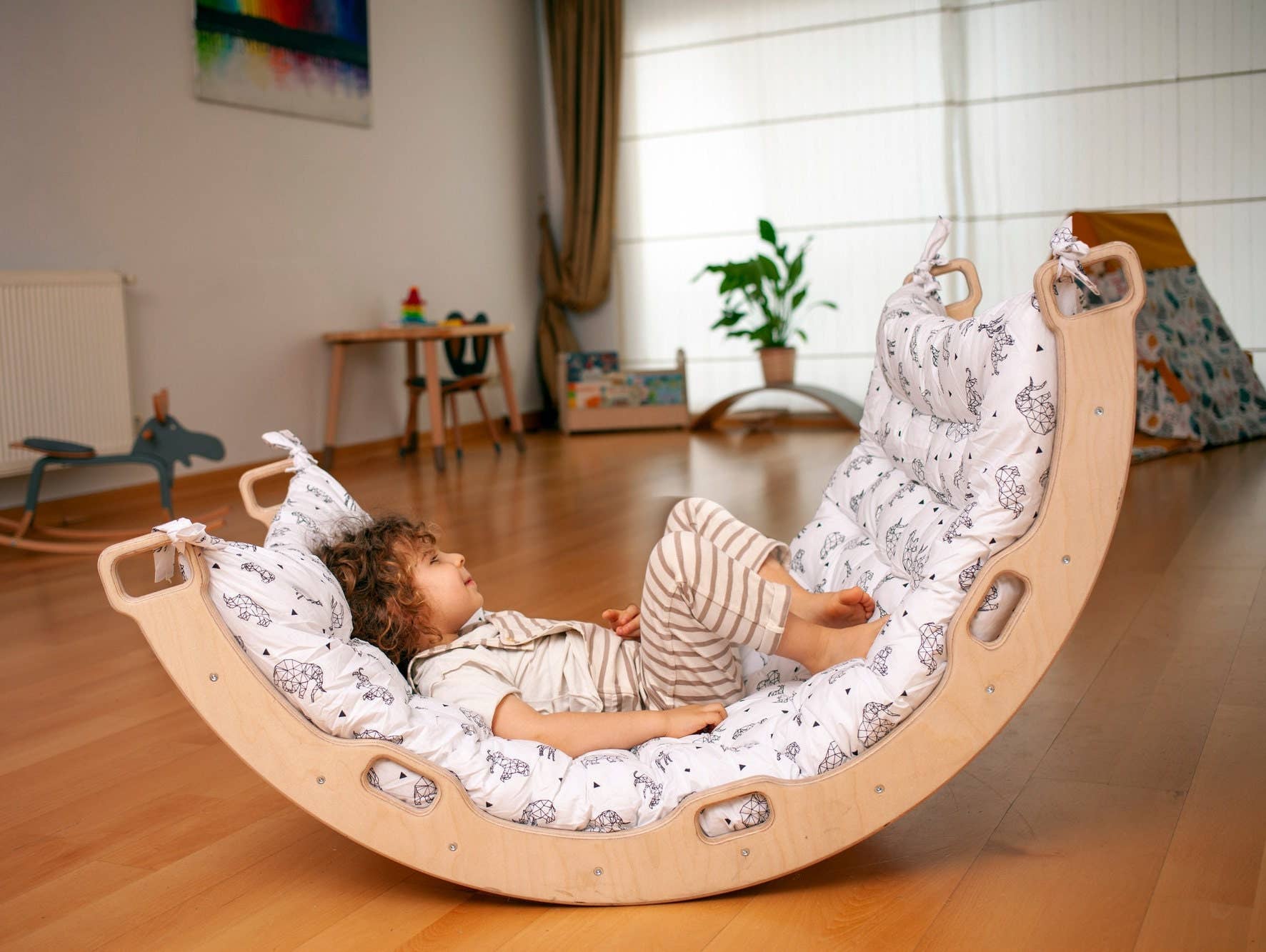 2 Size Montessori Baby Play Climber Set For Toddler