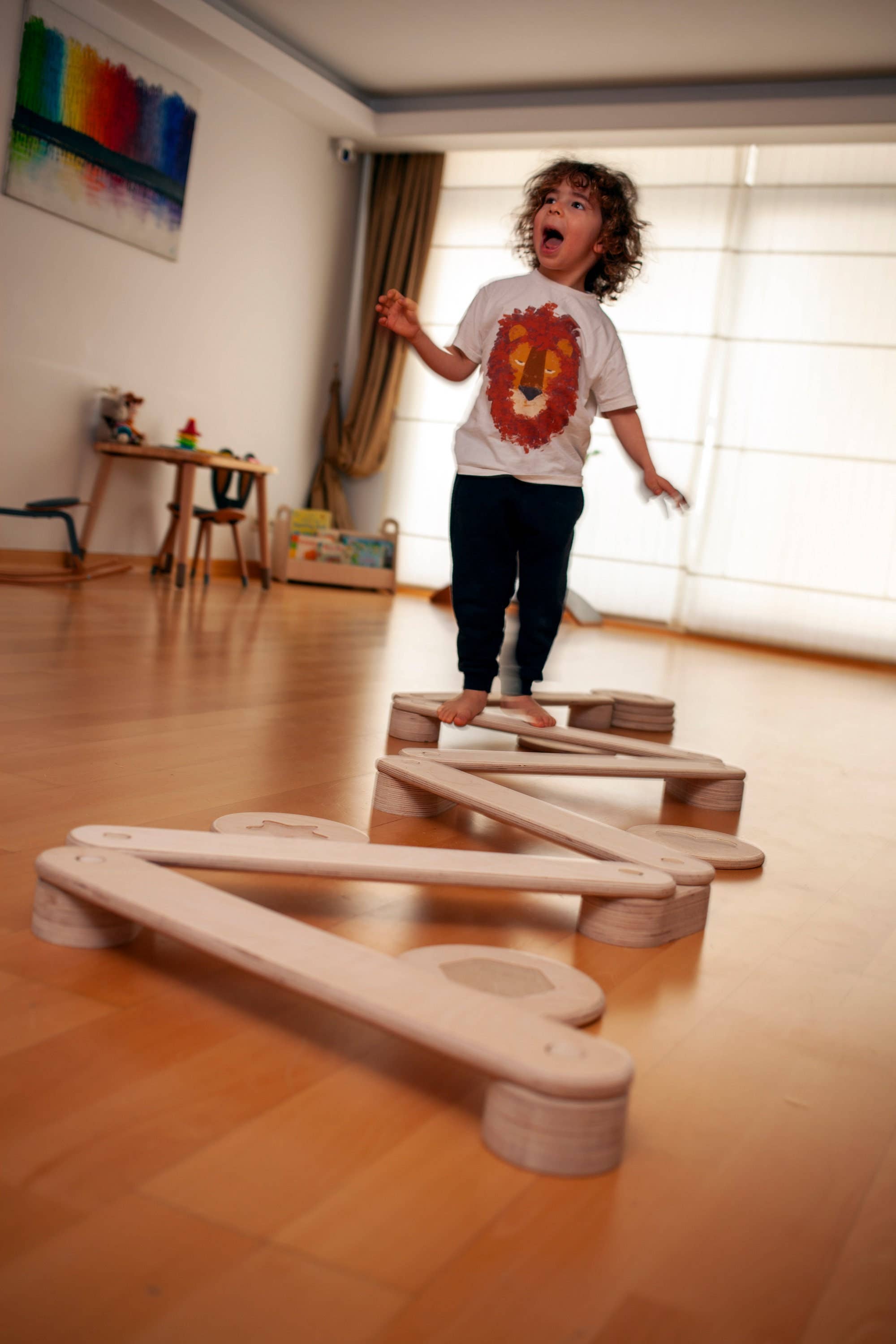 Stepping Stones and Balance Beam Set For Kids