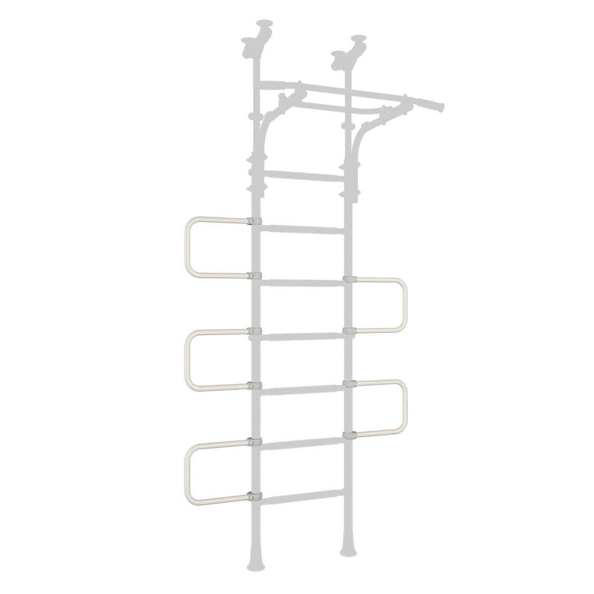 Gray Curved Ladder for indoor play gym- Brainrich Kids