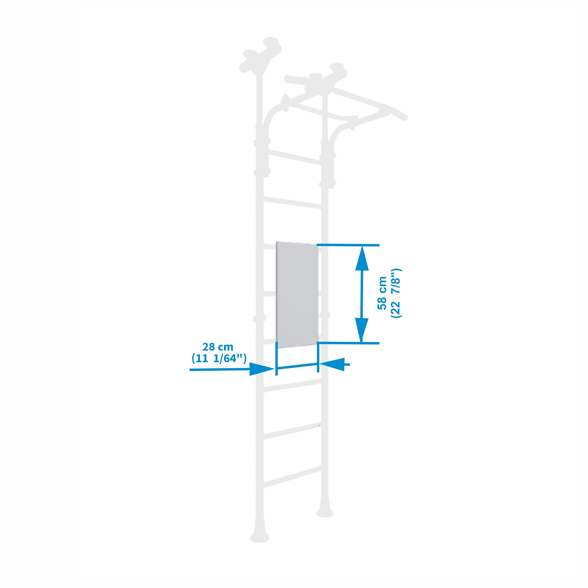 Size info of Backrest for Indoor Gym - Brainrich Kids