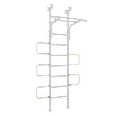 Gray Curved Ladder for indoor play gym- Brainrich Kids